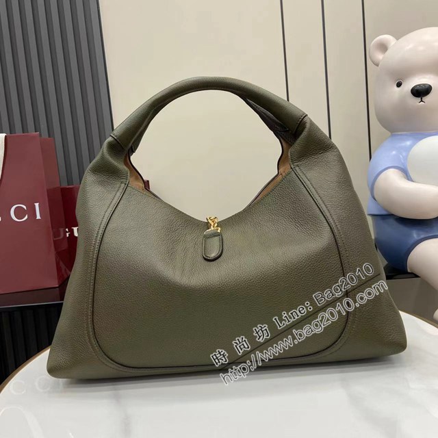 Gucci專櫃古馳最新款Softbit系列肩背包超大半馬銜扣休閒女包 jh2859型號：837466